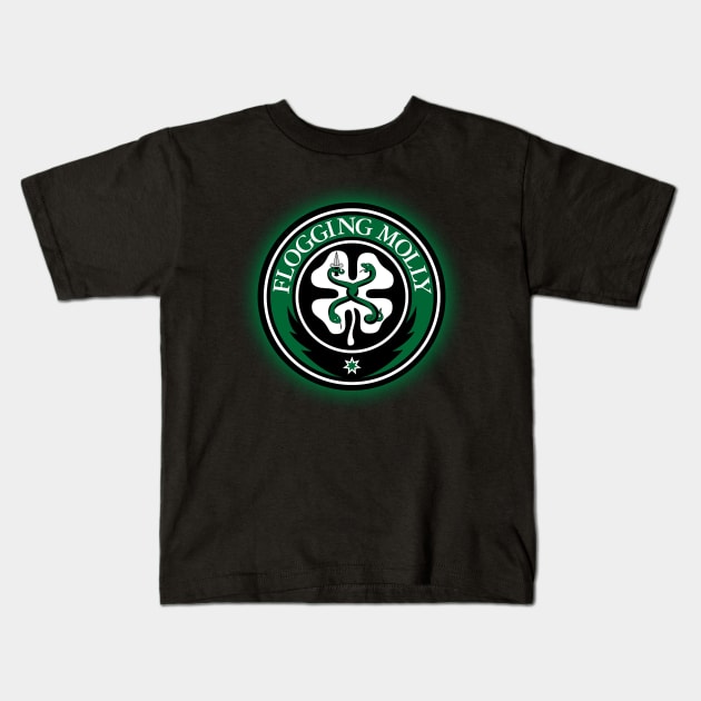 Molly Celtic punk band Kids T-Shirt by Swiss and Chips